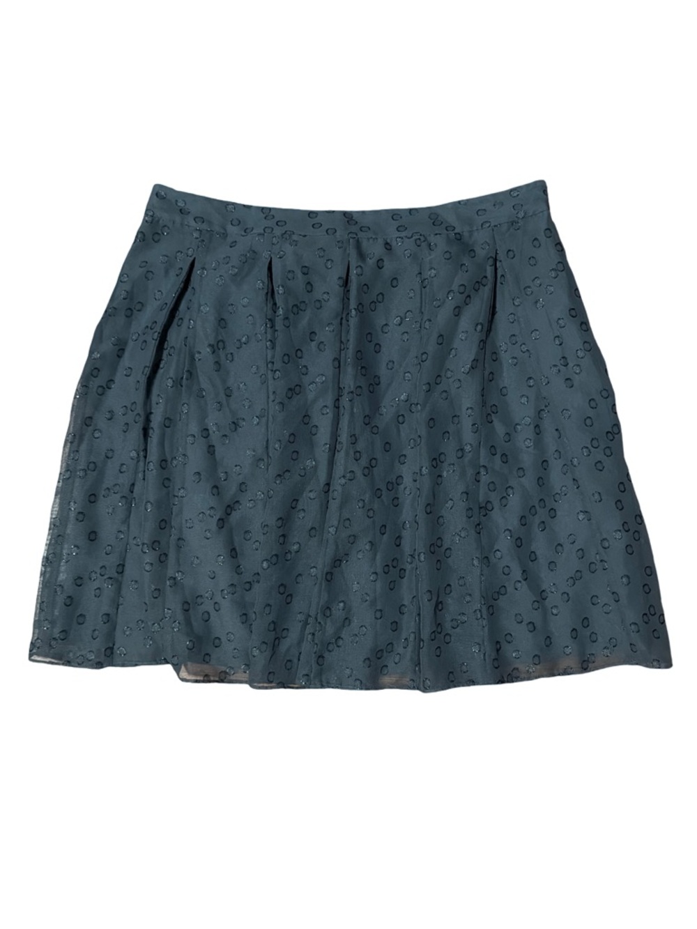 Anne Klein Teal Eyelet Circle Skirt